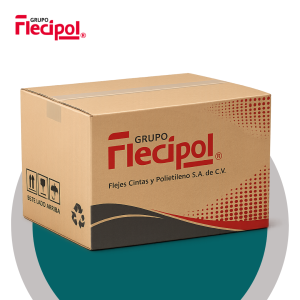 Caja de cartón cuadrada con logotipo impreso