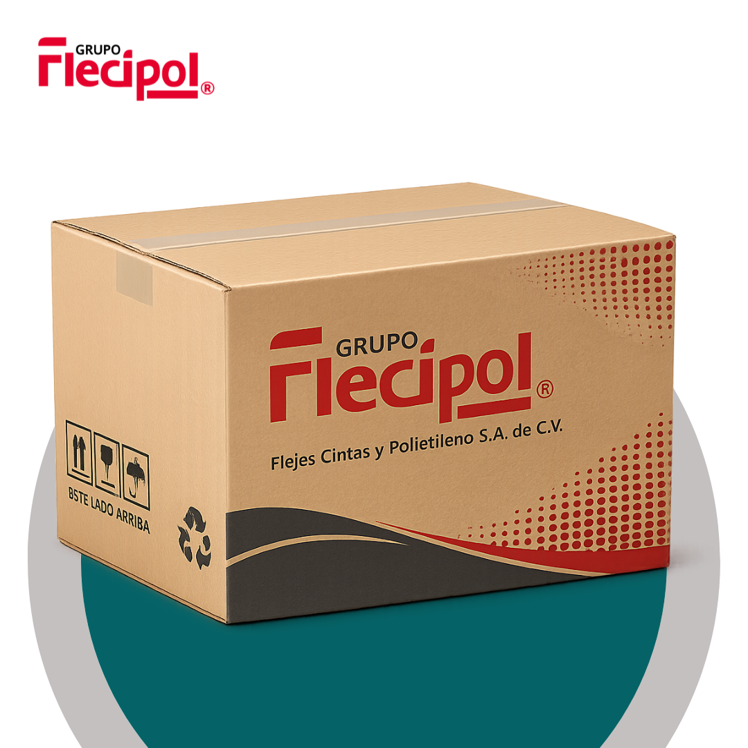 Caja de cartón cuadrada con logotipo impreso